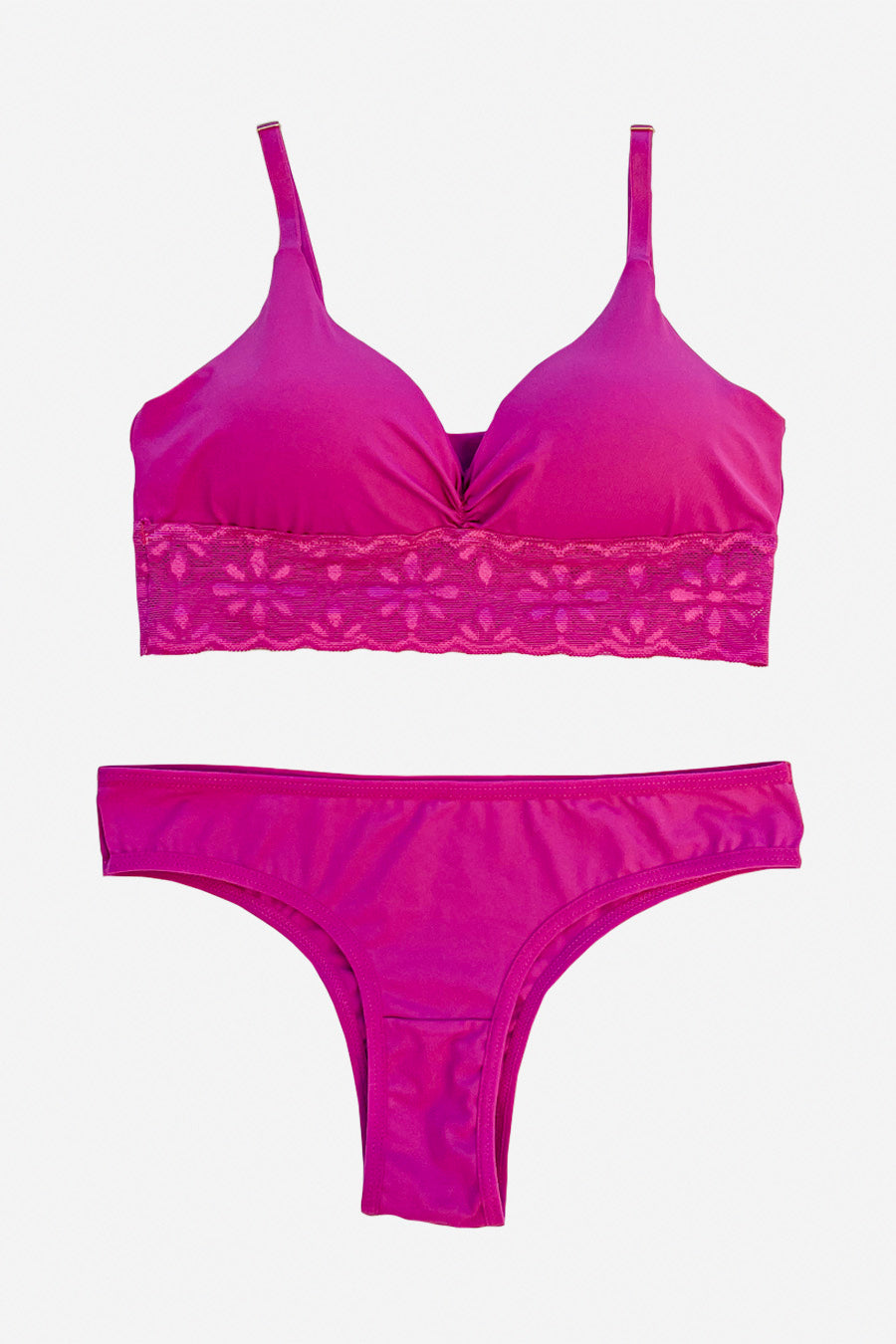 03437 - Sutiã com Bojo Removível e Calcinha Biquíni