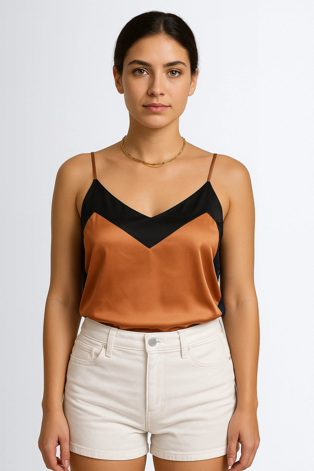 03503 - Blusinha de Cetim com Regulagem