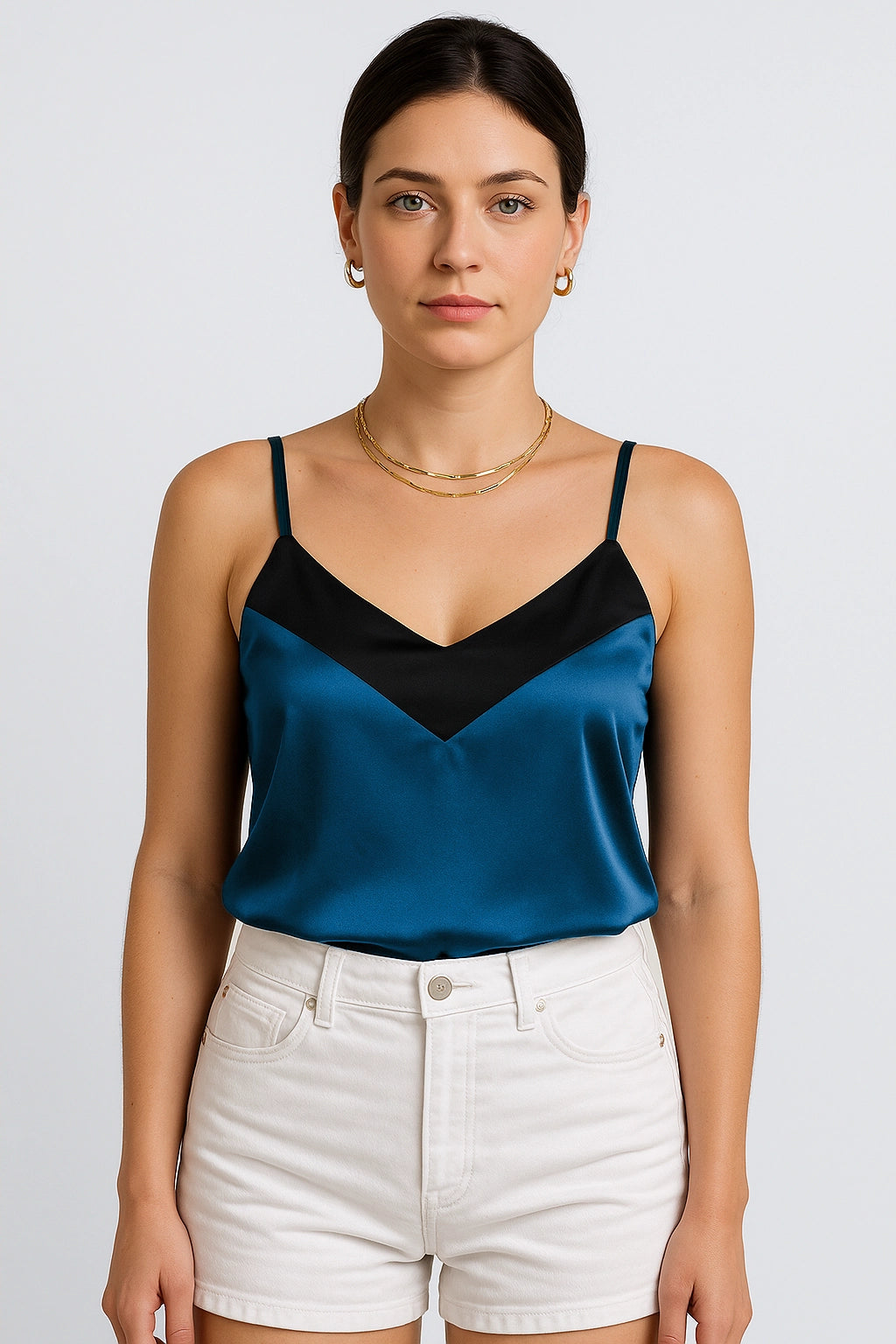 03503 - Blusinha de Cetim com Regulagem