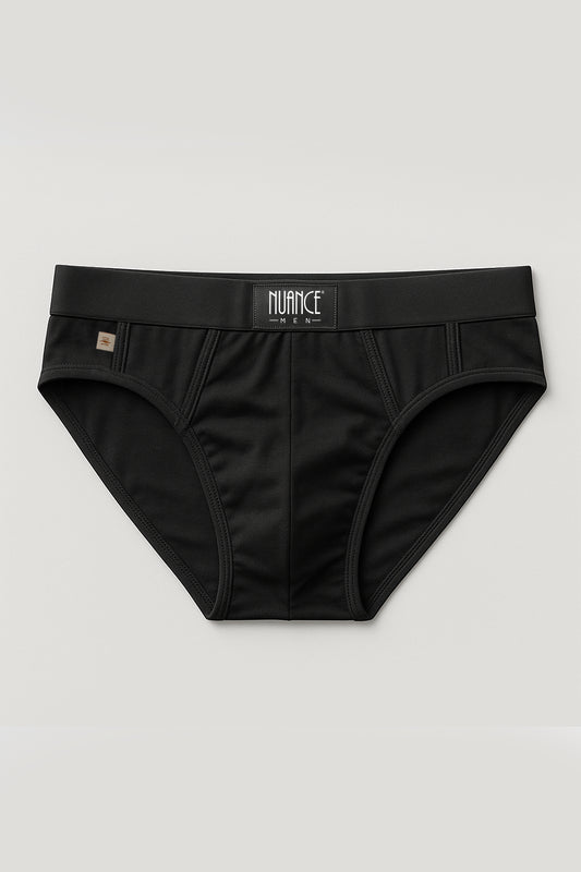 03528 - Cueca Slip de Cotton com Elástico Personalizado