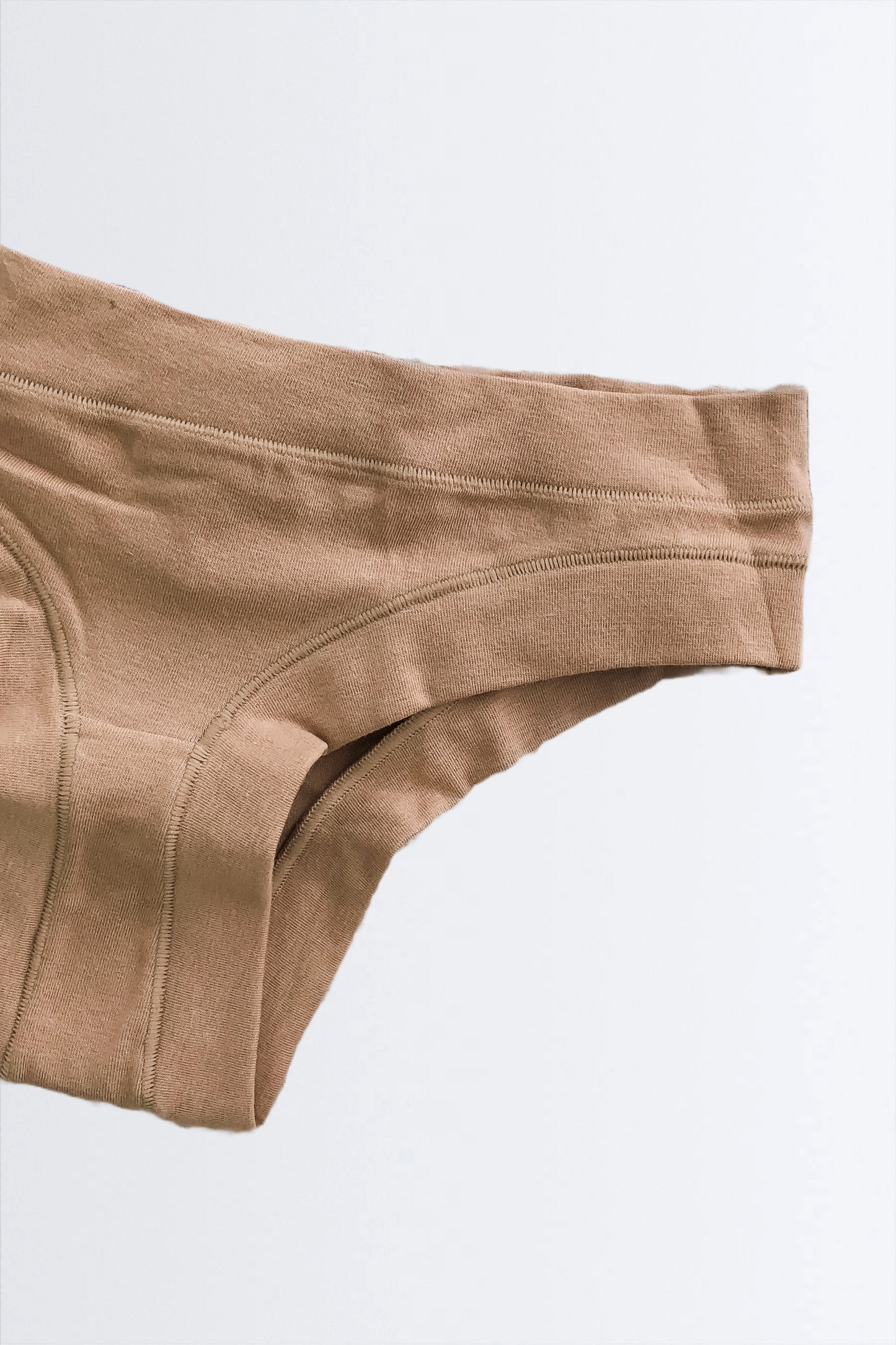 03731 - Calcinha de Cotton com Costura Aberta e Palas Duplas
