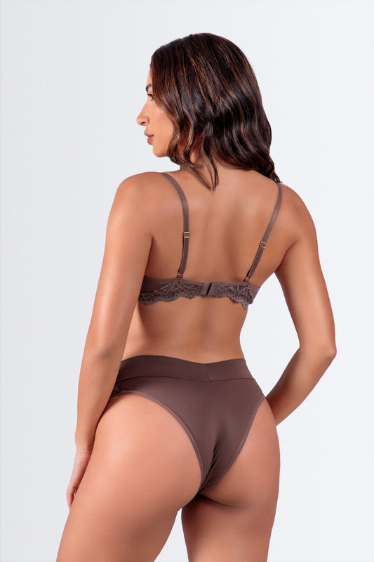 03935 - Conjunto Soutien com Renda e Calcinha Biquíni