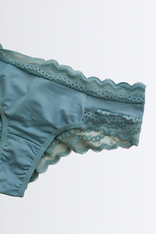 03962 - Calcinha Biquíni de Renda e Microfibra