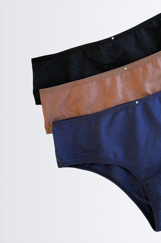 03987 - Kit com 3 Calcinhas Tangão de Cotton