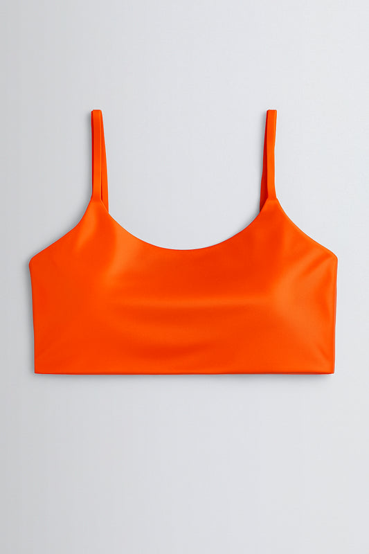 04034 - Top de Tecido Acetinado com Bojo Removível