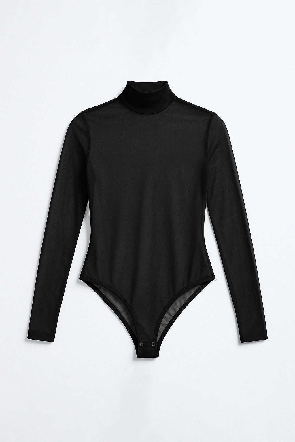 04210 - Body de Tule com Gola Alta