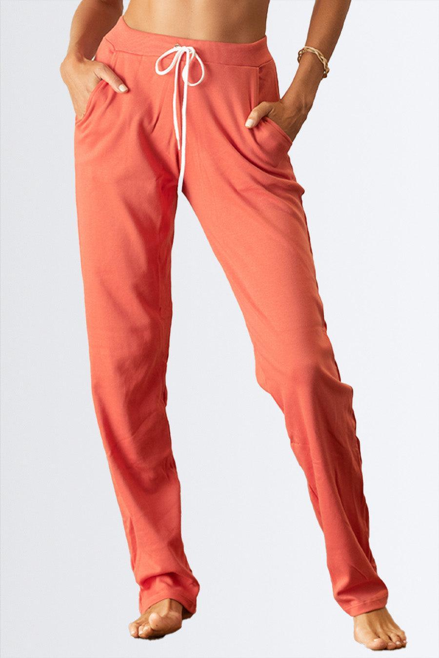 Calça Reta com Bolso e Cós - Nuance