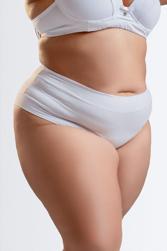 Calcinha Ponto Aberto Plus Size Sem Elástico de Microfibra - Nuance