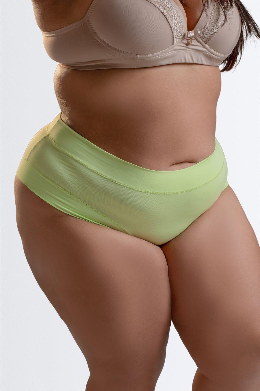 Calcinha Ponto Aberto Plus Size Sem Elástico de Microfibra - Nuance