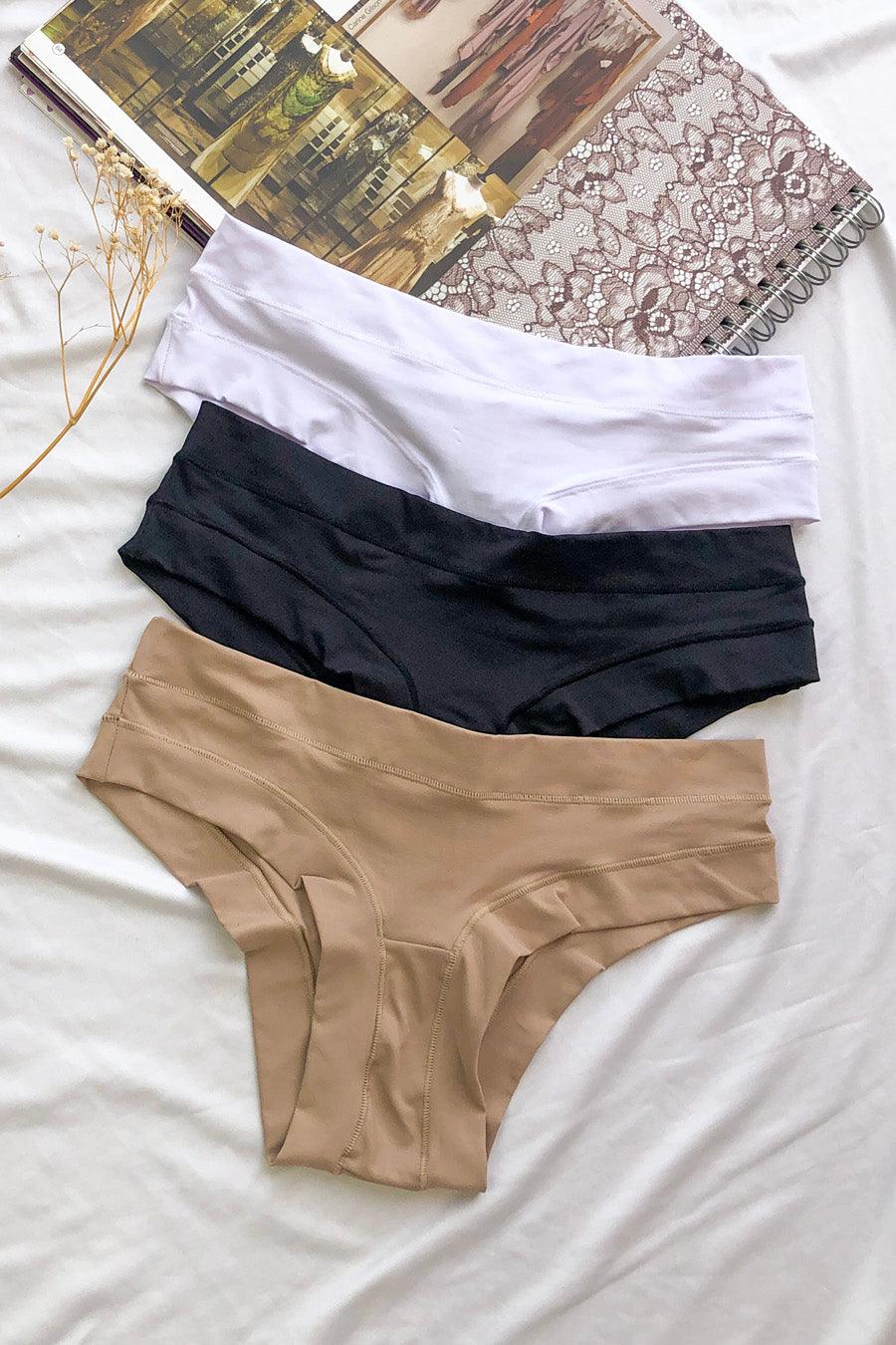 Kit de 3 calcinhas sem elastico - Nuance