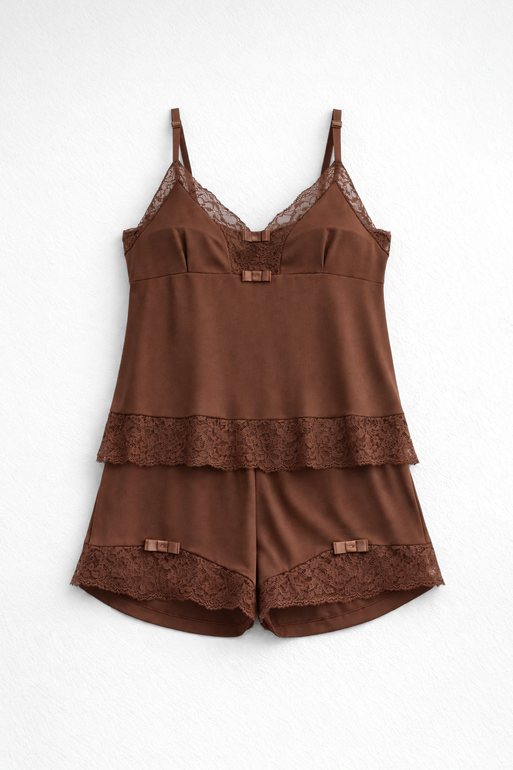 01956 – Short Doll Sem Bojo com Renda – Linha Noite
