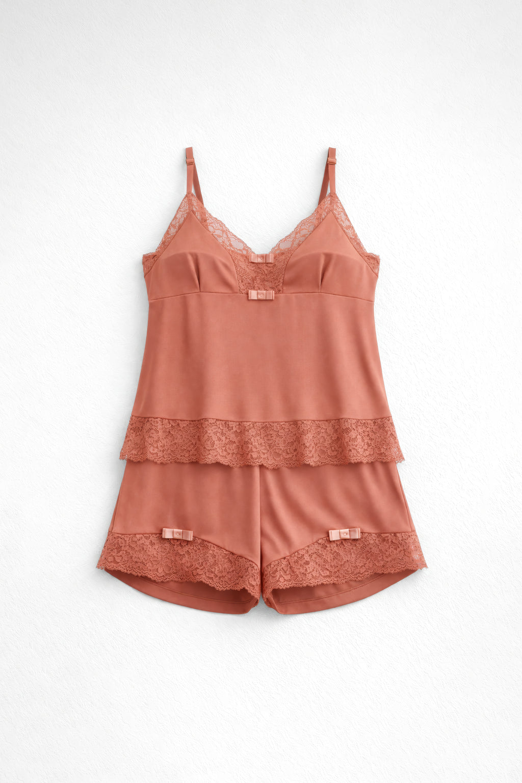 01956 – Short Doll Sem Bojo com Renda – Linha Noite