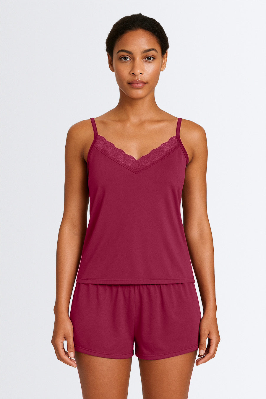 02986 – Short Doll com Renda em Tecido Leve – Linha Noite