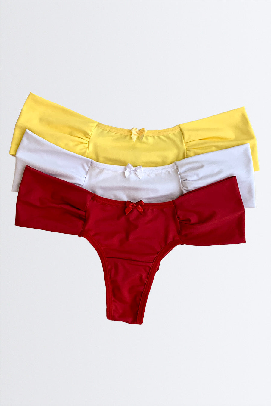 03152 - Kit 3 - Calcinhas Fio Dupla com Lateral Larga