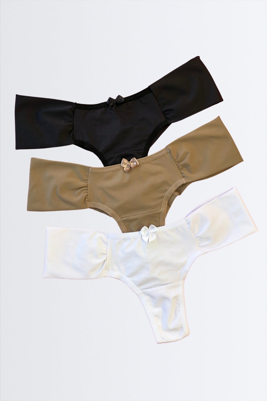 03152 - Kit 3 - Calcinhas Fio Dupla com Lateral Larga