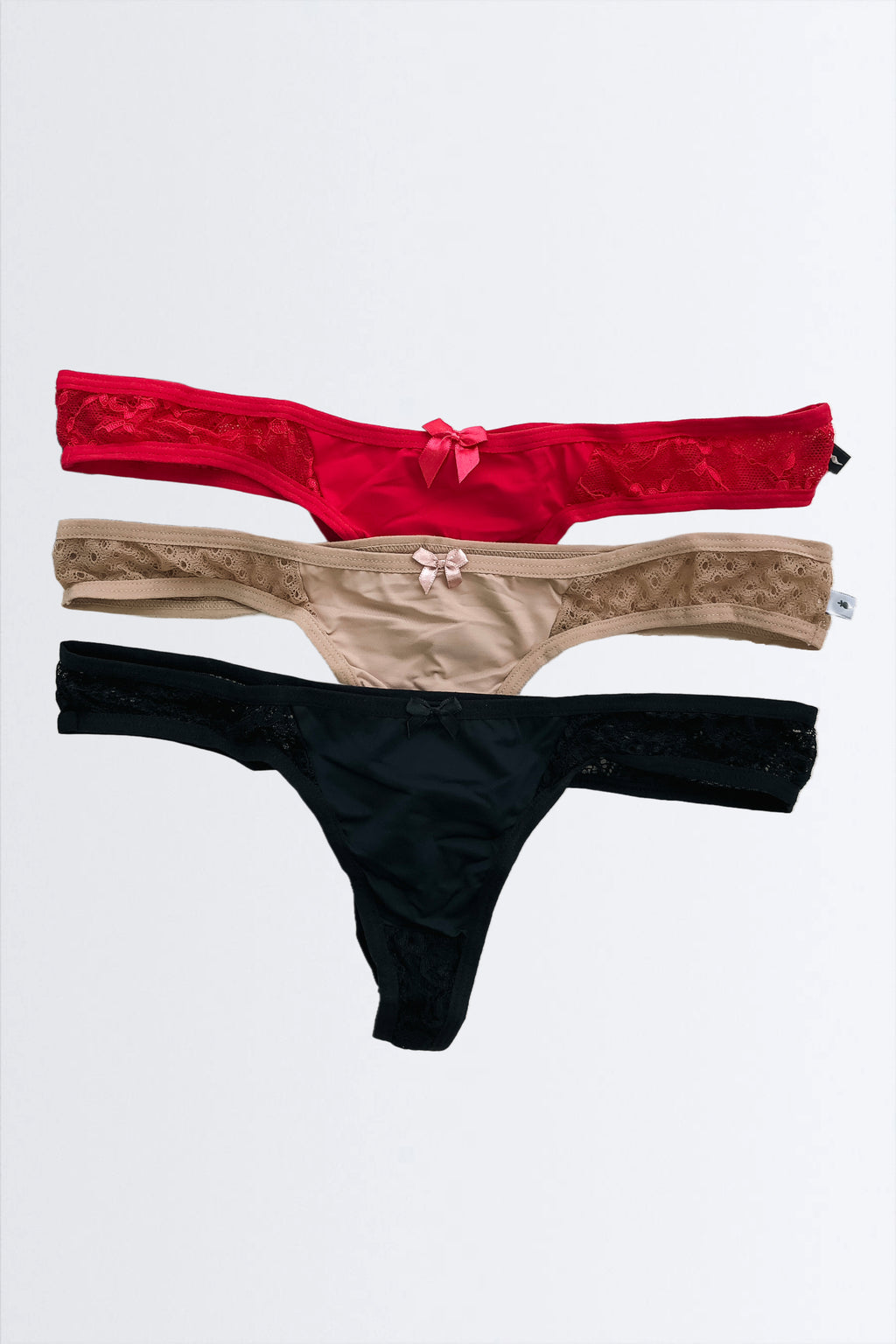 03371 - Kit 3 Calcinha de Renda fio Duplo