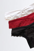 03423 - Kit 3 - Calcinha Biquíni com Detalhe de Renda