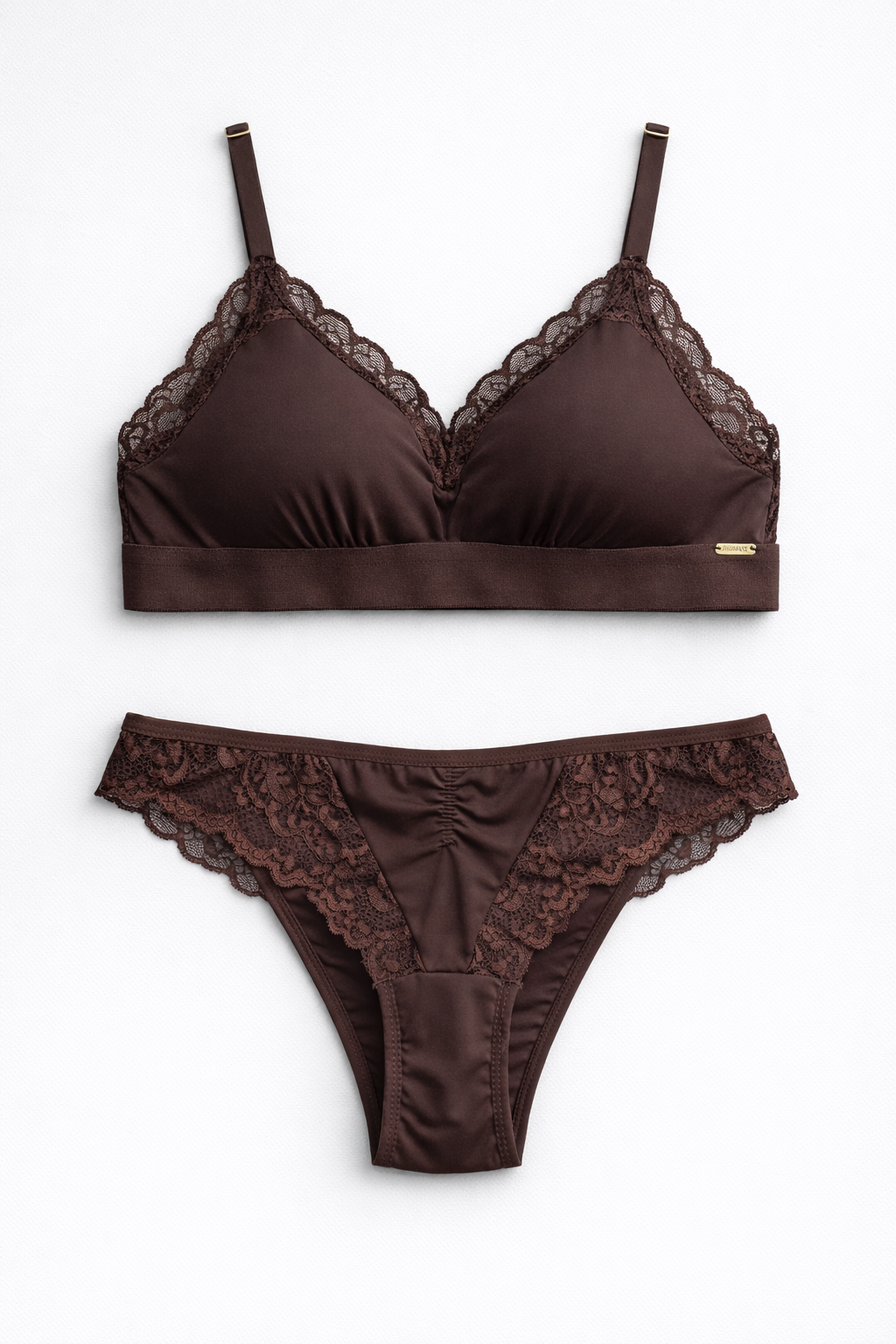 03482 - Sutiã Top com Renda e Microfibra + Calcinha Biquíni
