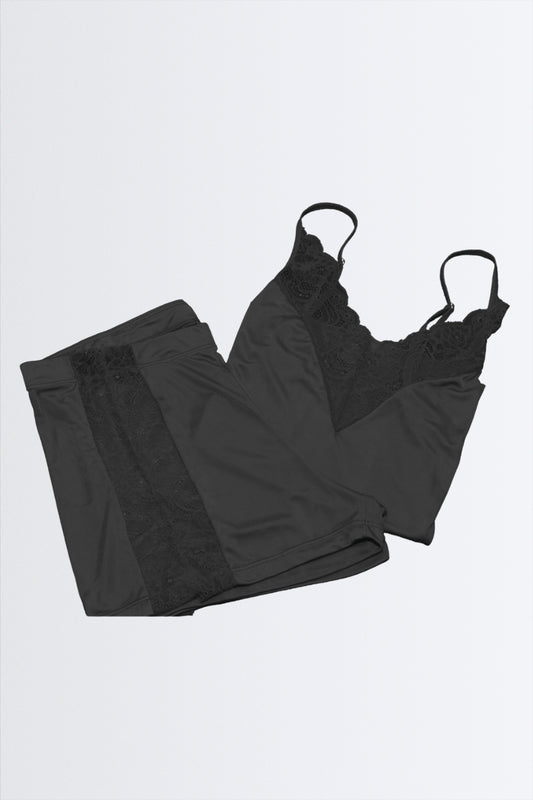 03525 - Short Doll com Renda no Decote e no Short - Nuance