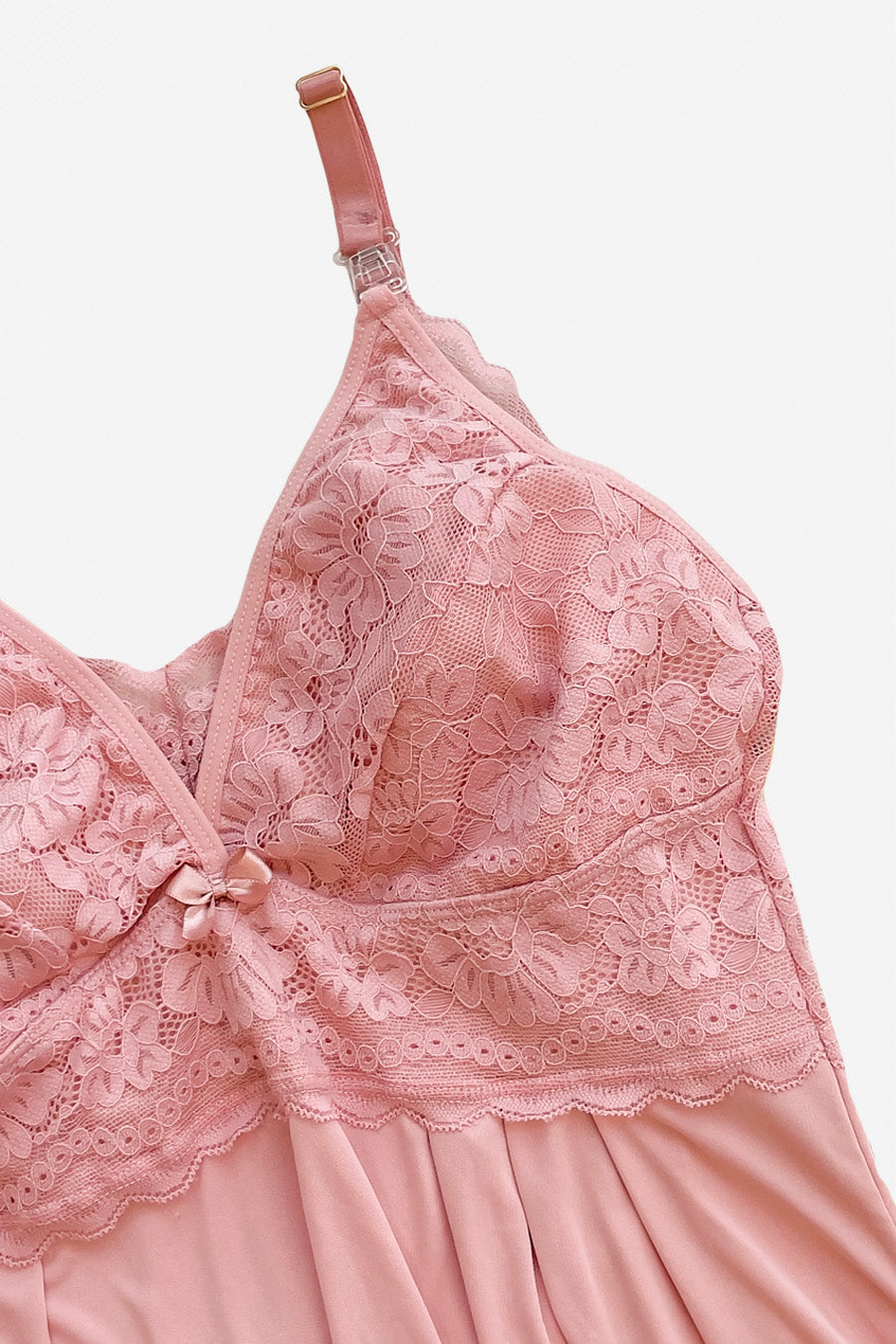 03663 - Camisola de Amamentação com Renda no Busto