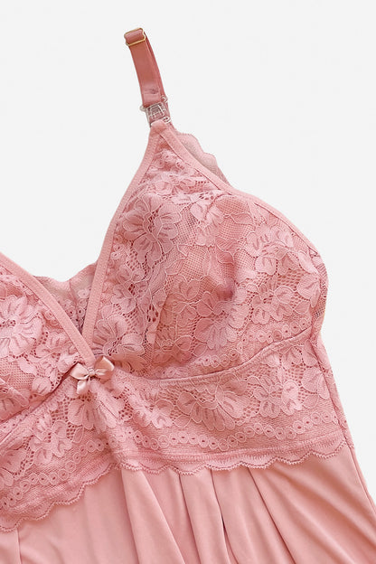 03663 - Camisola de Amamentação com Renda no Busto