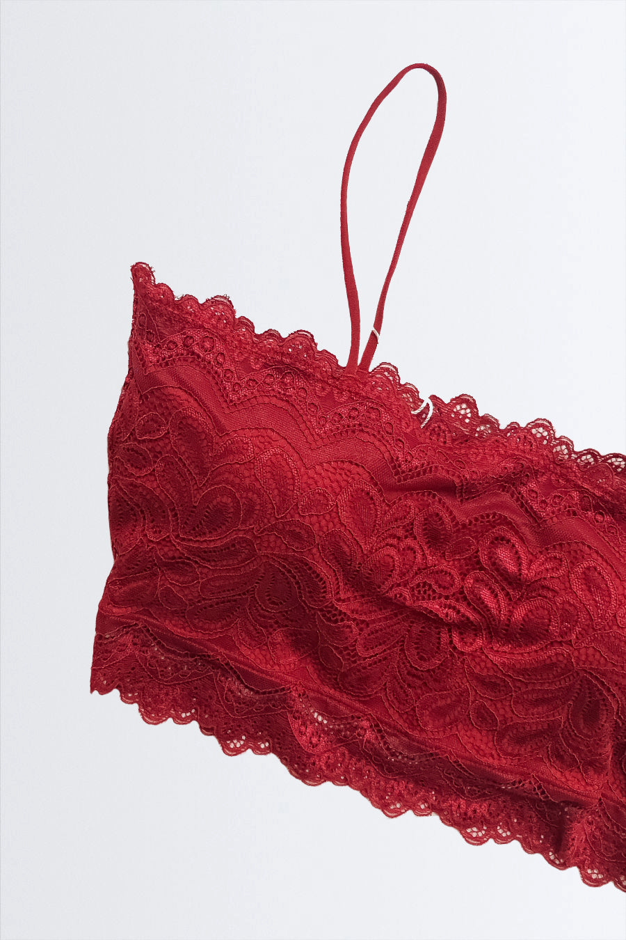 03771 - Top Básico de Renda com Forro de Microfibra