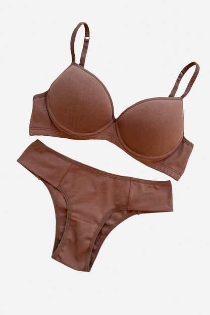 03786 - Soutien de Cotton e Calcinha Biquini