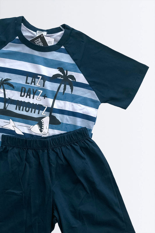 03868 - Pijama Infantil Masculino 1/2 Malha
