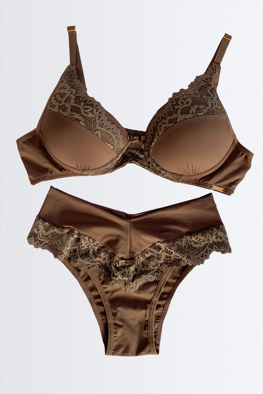 03935 - Conjunto Soutien com Renda e Calcinha Biquíni
