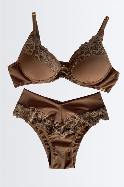 03935 - Conjunto Soutien com Renda e Calcinha Biquíni
