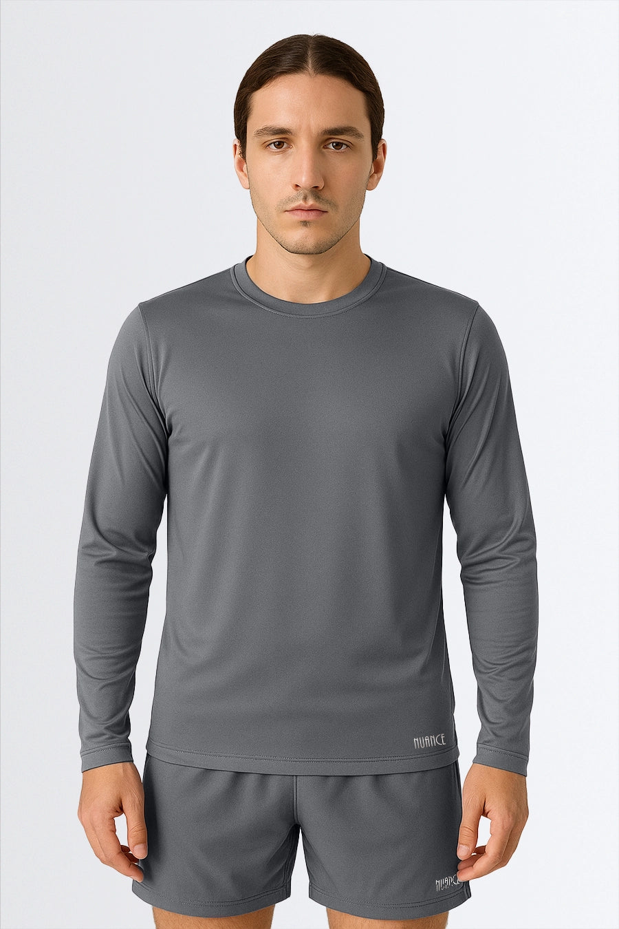 04058 - Camiseta Masculina de Dry Fit de Manga Longa