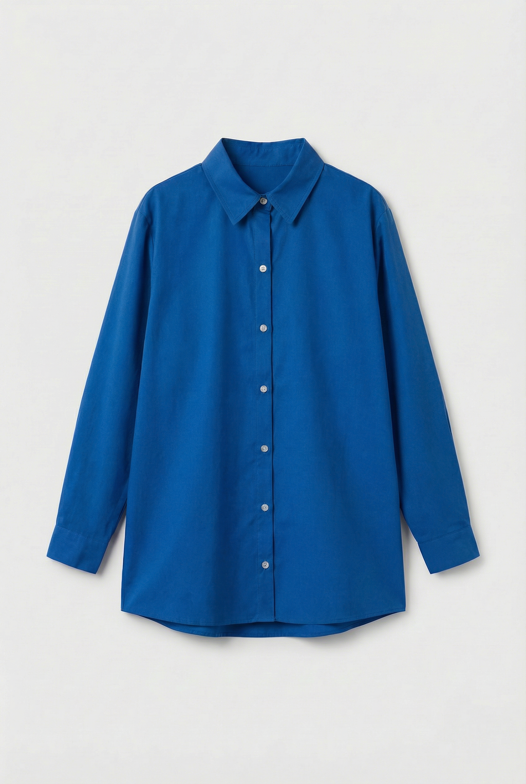 04130 - Camisa Feminina Manga Longa Clássica de Botões