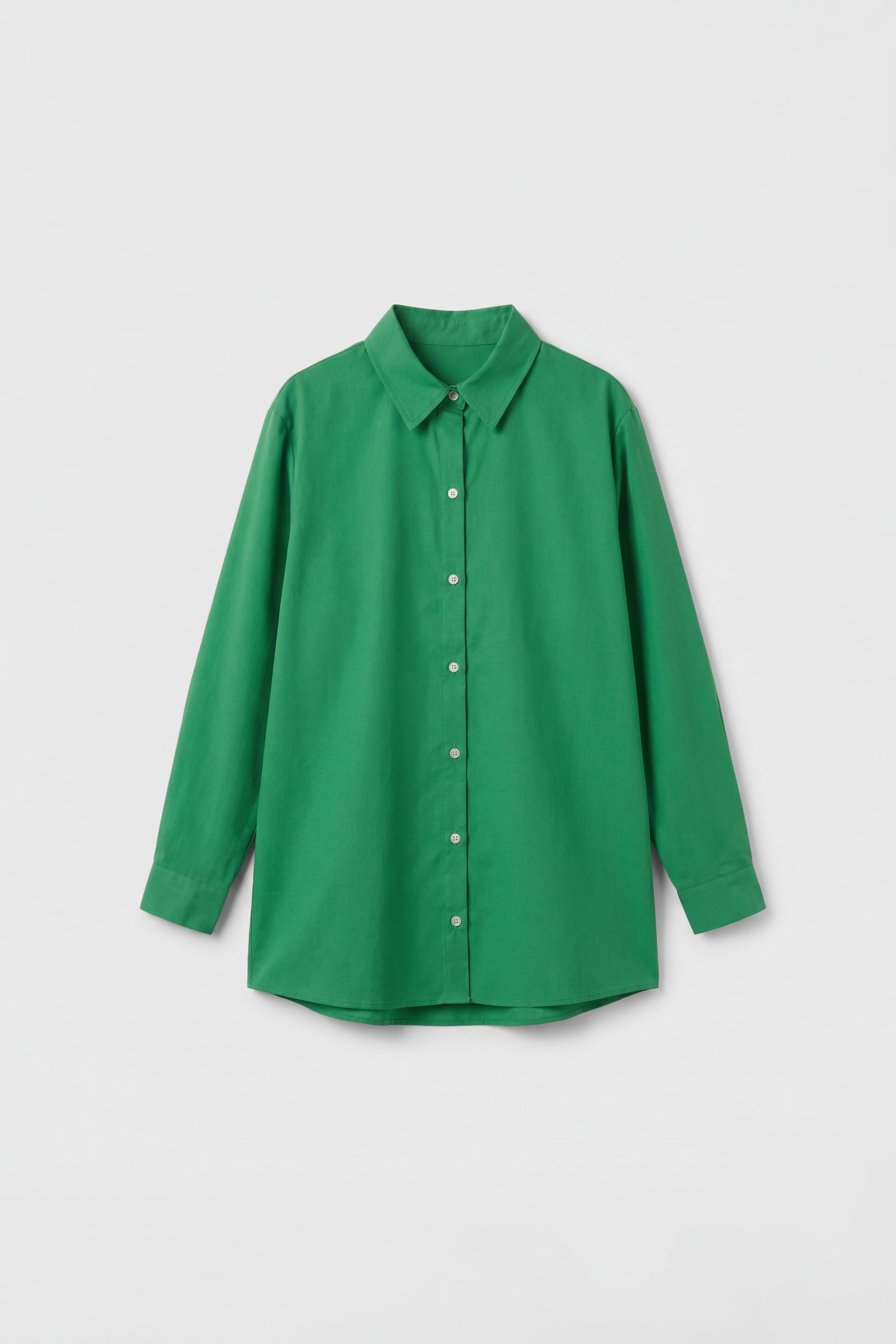 04130 - Camisa Feminina Manga Longa Clássica de Botões