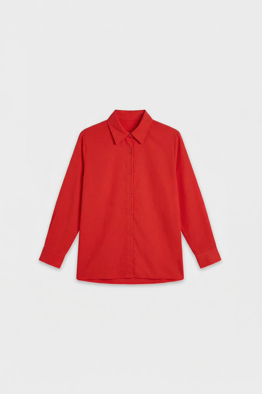 04130 - Camisa Feminina Manga Longa Clássica de Botões