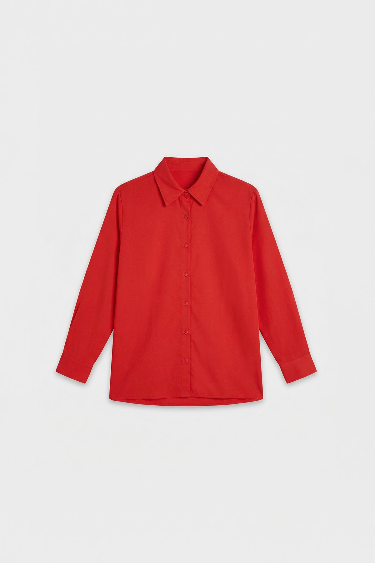 04130 - Camisa Feminina Manga Longa Clássica de Botões