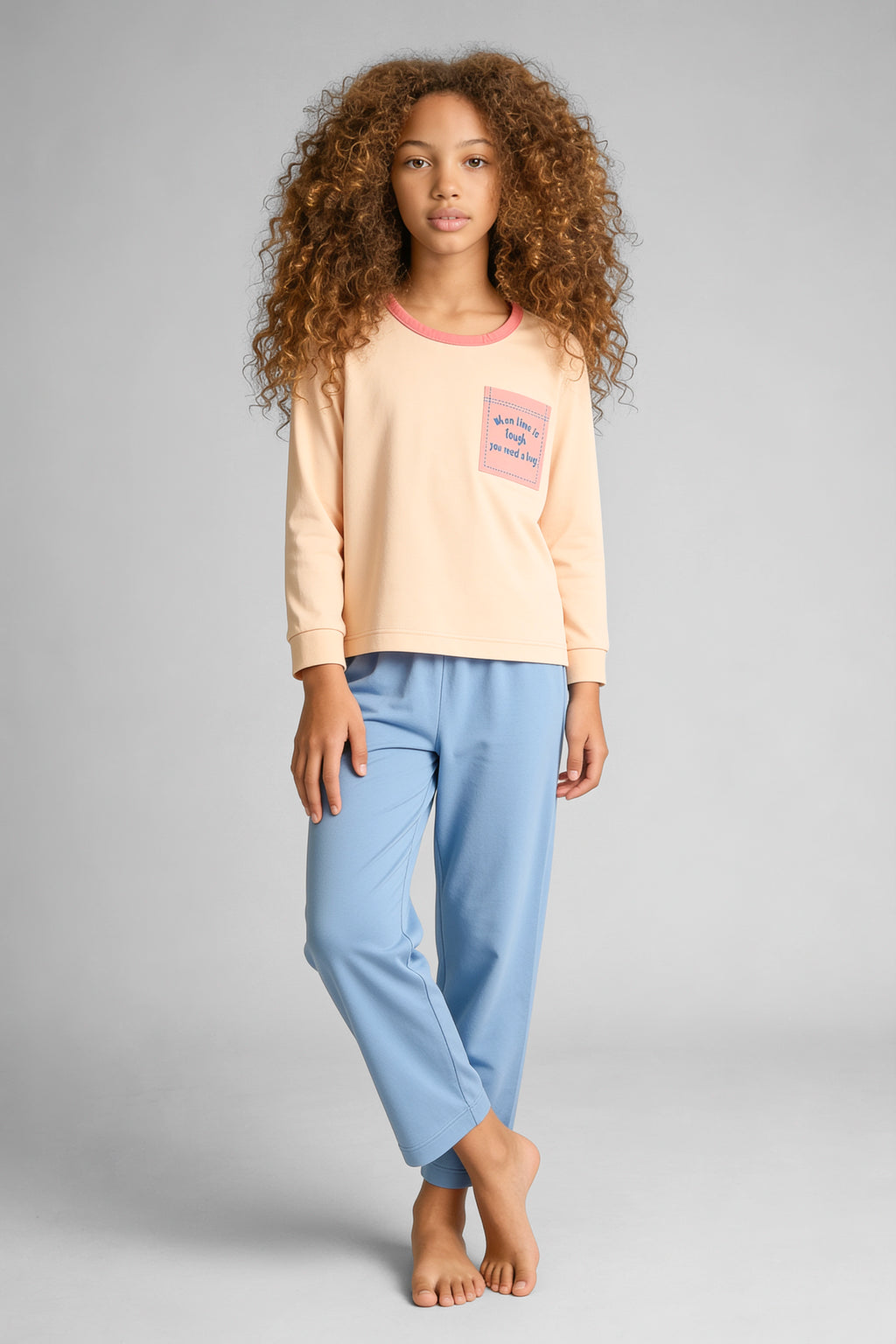 04144 - Pijama Longo Infantil Feminino Moletinho