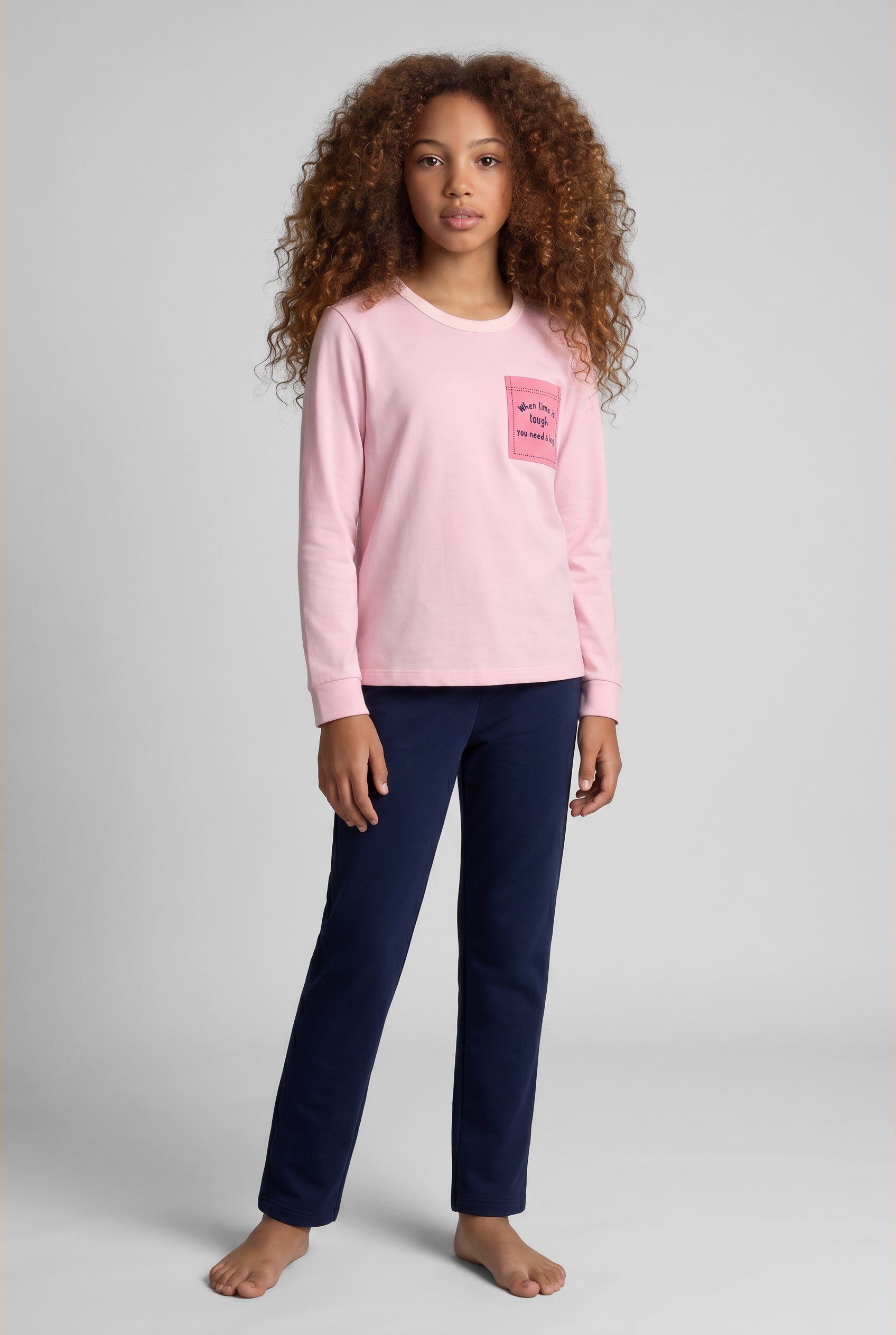 04144 - Pijama Longo Infantil Feminino Moletinho