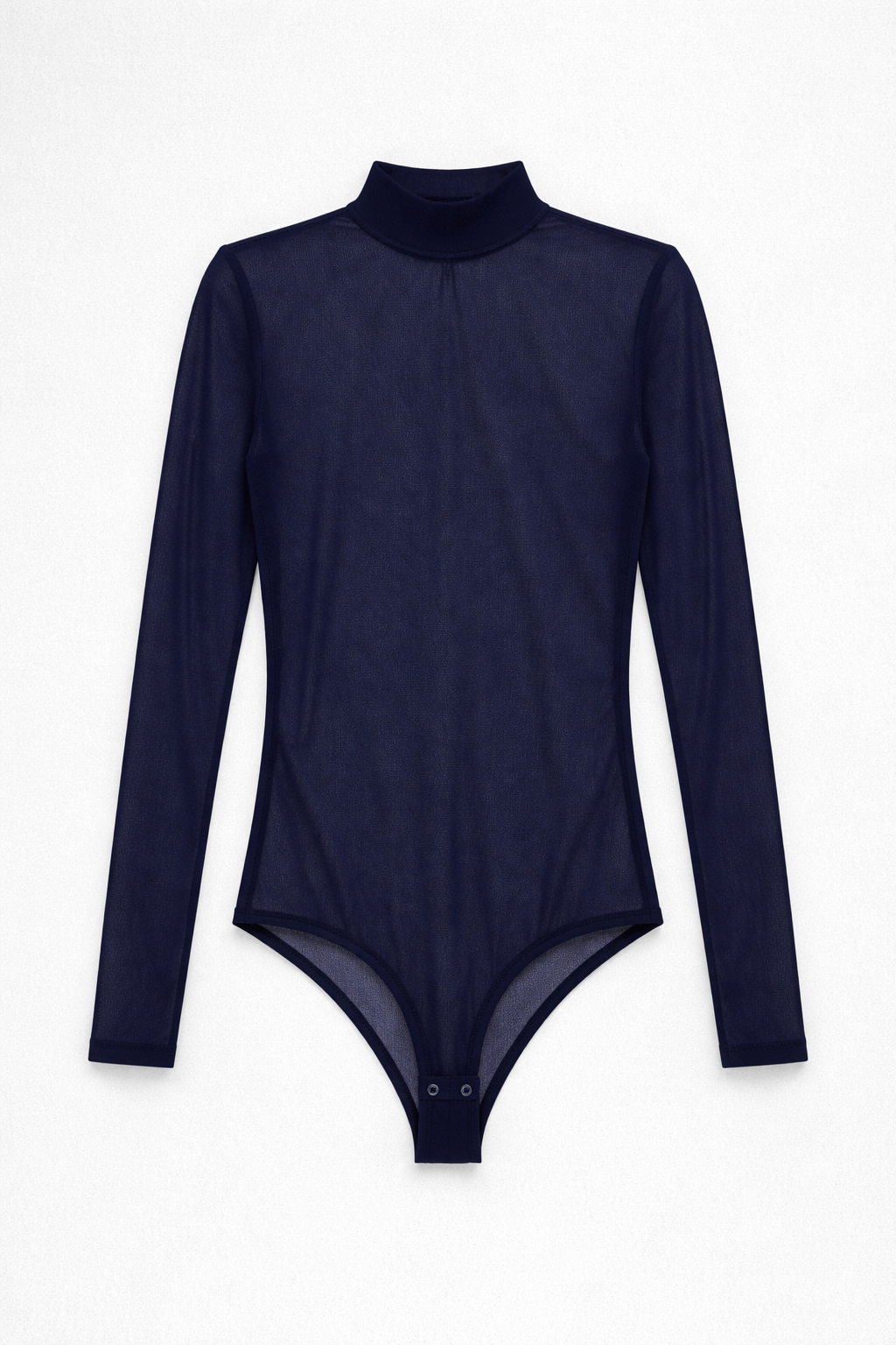 04210 - Body de Tule com Gola Alta