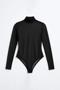 04210 - Body de Tule com Gola Alta