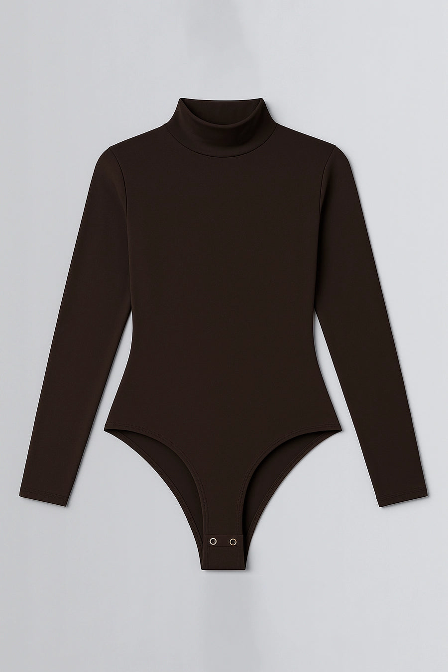 04303 - Body de Microfibra Manga Longa e Gola Alta