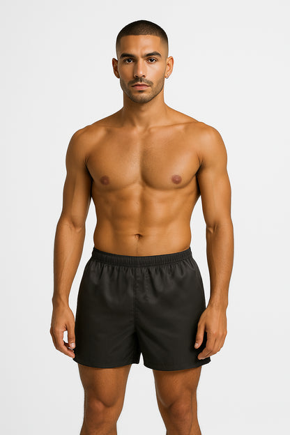 04306 - Samba Canção em Gloss Spam com Abertura Frontal Falsa e Cós de Elástico Rebatido