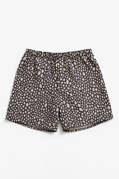 04306 - Samba Canção em Gloss Spam com Abertura Frontal Falsa e Cós de Elástico Rebatido