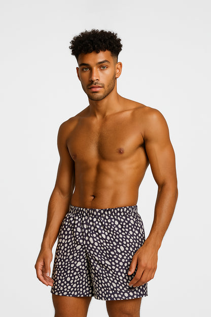 04306 - Samba Canção em Gloss Spam com Abertura Frontal Falsa e Cós de Elástico Rebatido