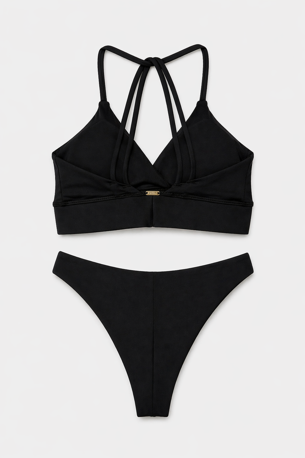 04325 – Conjunto Aryel em Microfibra com Top Transpassado e Bojo Removível