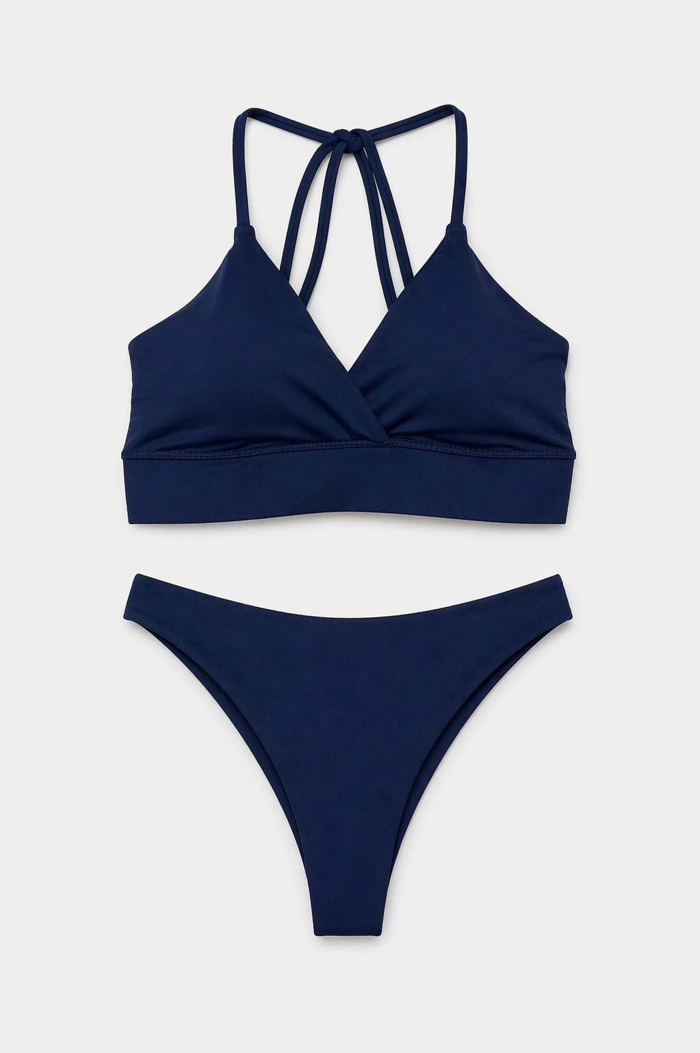 04325 – Conjunto Aryel em Microfibra com Top Transpassado e Bojo Removível