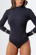 Body canelado manga longa - Nuance