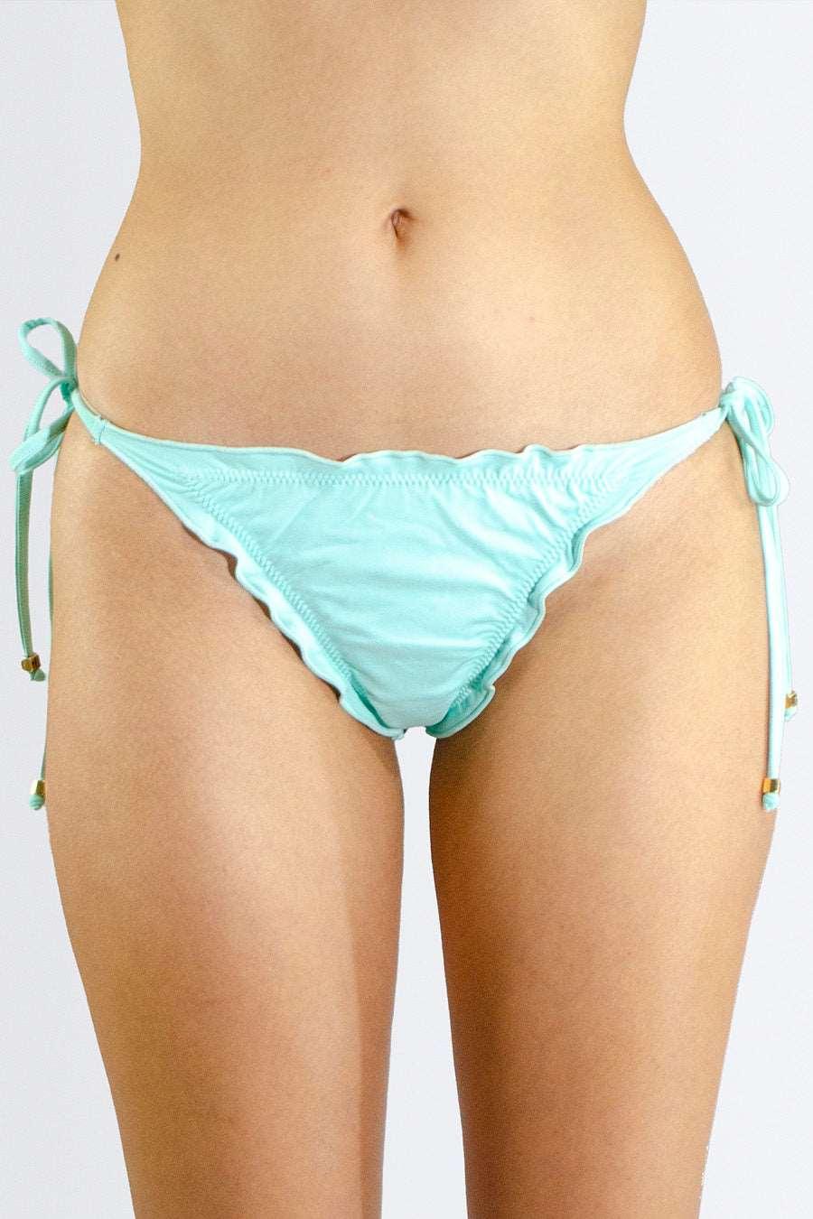 Calcinha Dupla Face de Amarrar com Babado e Franzido Traseiro - Nuance