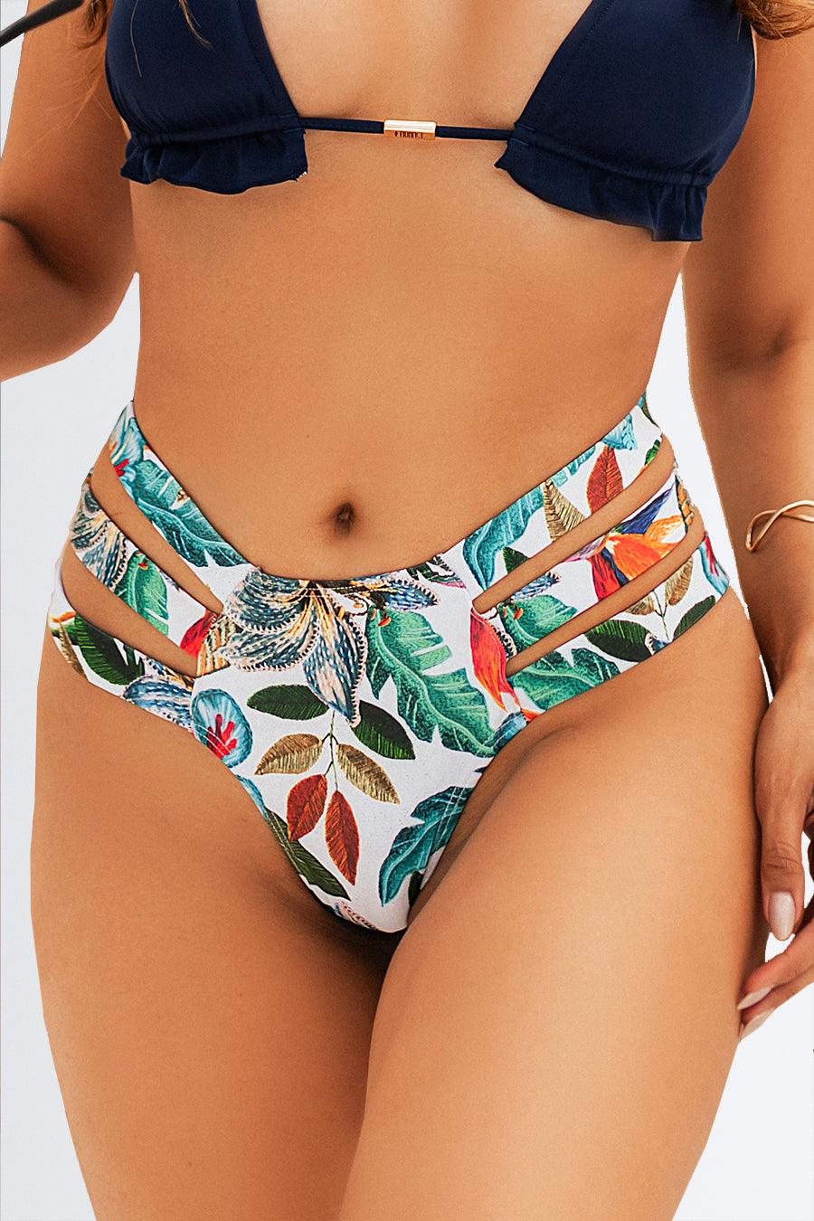 Calcinha Hot Pants de Tiras - Nuance