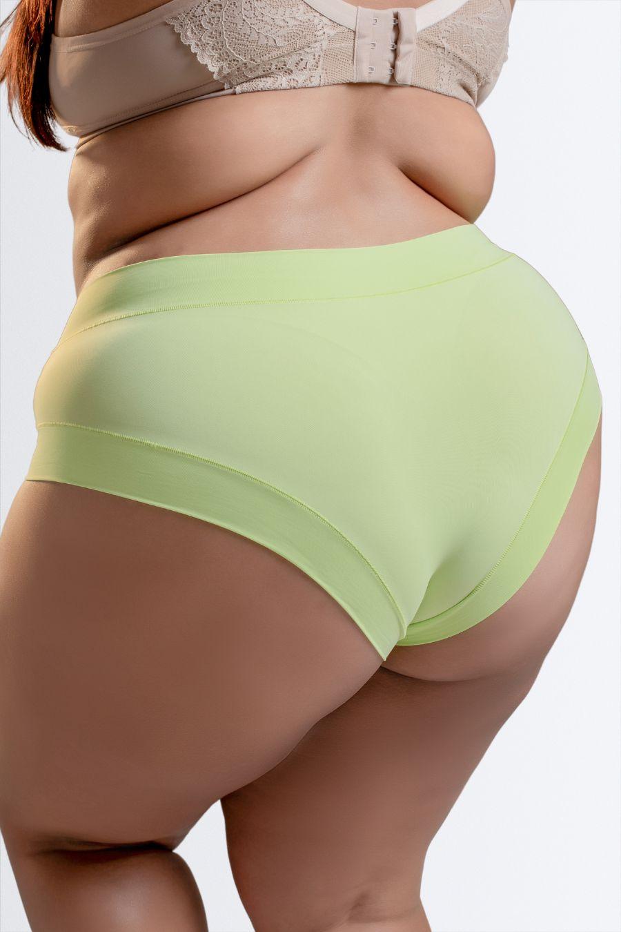 Calcinha Ponto Aberto Plus Size Sem Elástico de Microfibra - Nuance