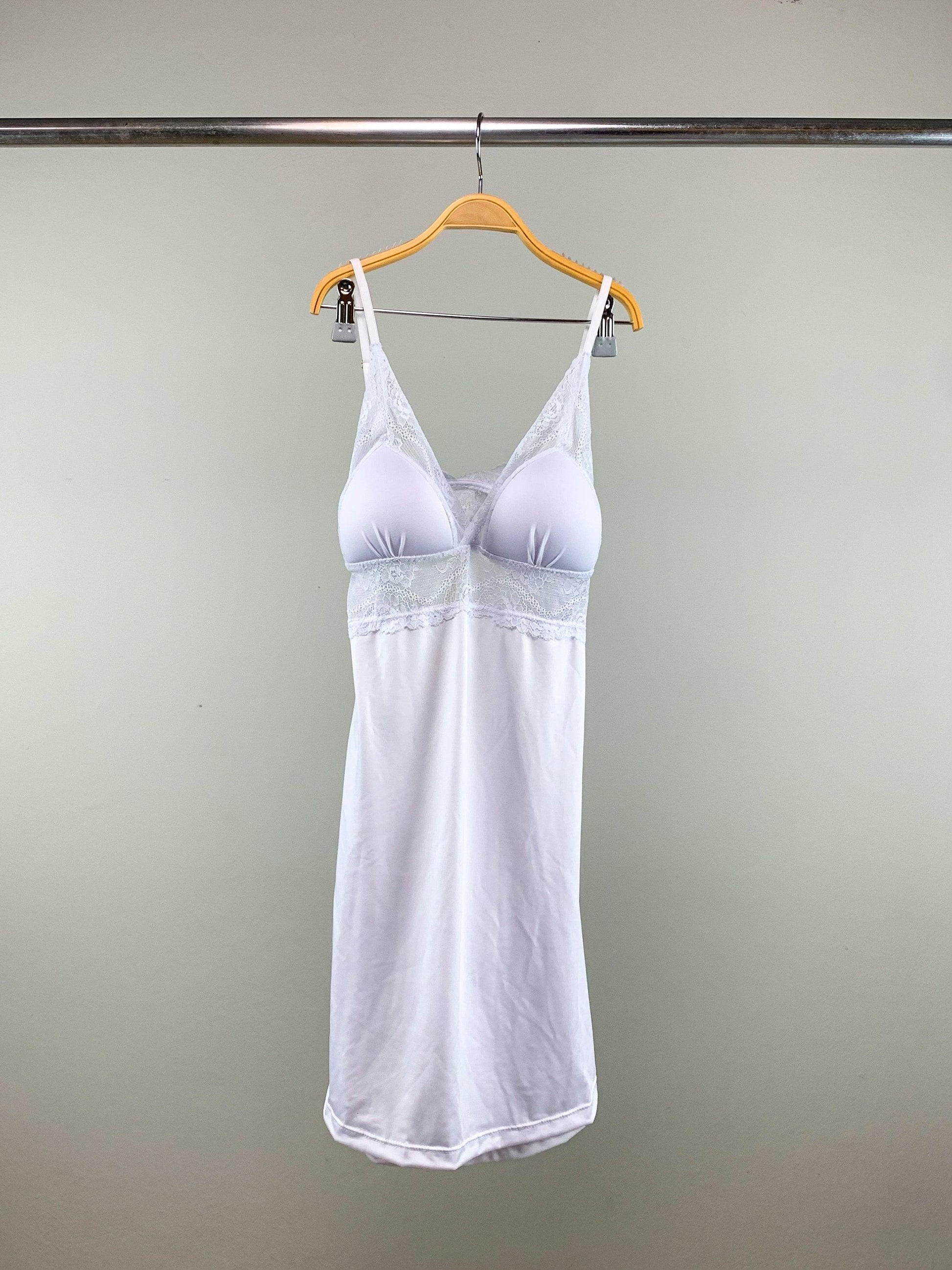 Camisola com Bojo e Renda - Nuance